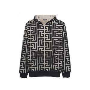 Balmain Monogrammed Hooded Sweatshirt Men Men
